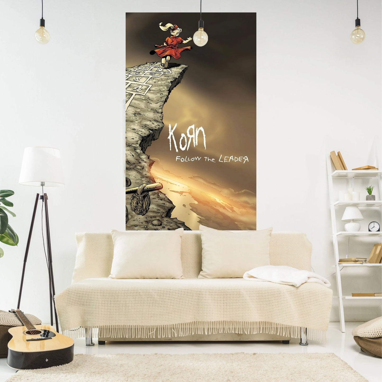 DecorBites™ KORNS Band Tapestry: Vintage Bedroom Decor Aesthetic Room Art