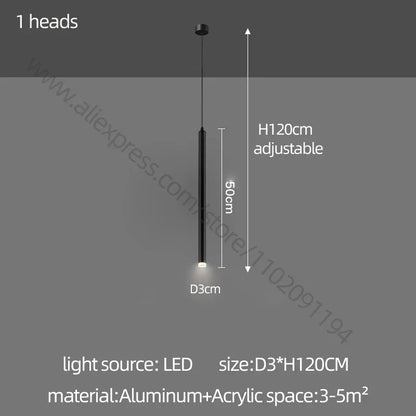 DecorBites™ Glossy Cylindrical Chandelier for Bar, Restaurant, Bedside, and Company Front Desk