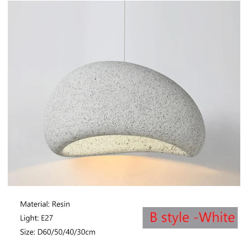 DecorBites™ Japanese Wabi Sabi LED Pendant Lamp Modern Simple Living Room Bedroom Chandelier