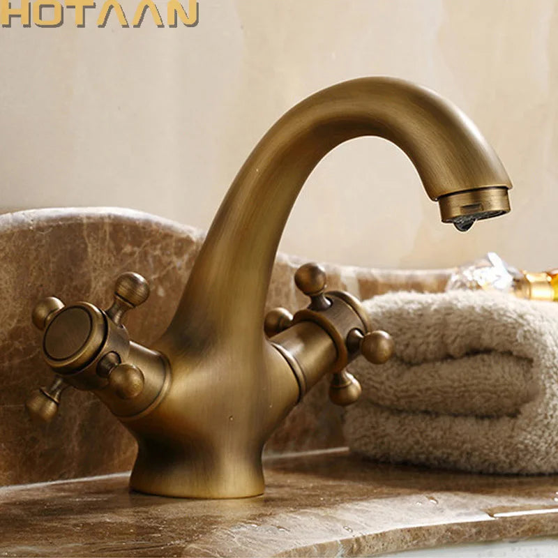 Antique Brass Bathroom Faucet