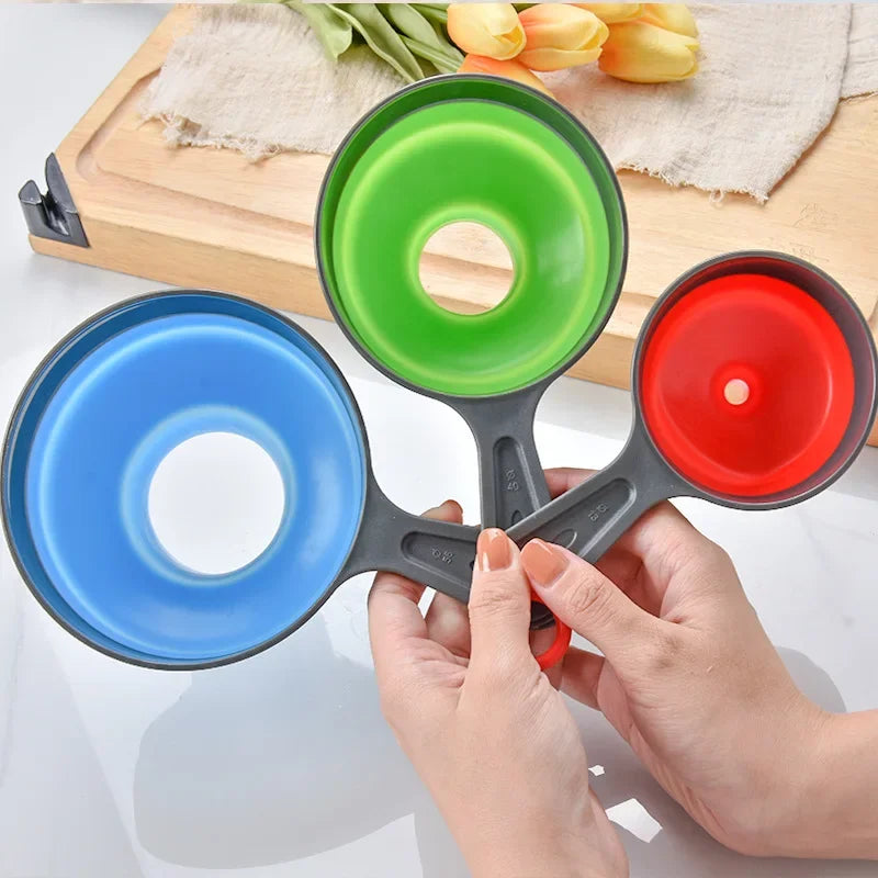 Silicone Folding Funnel Set