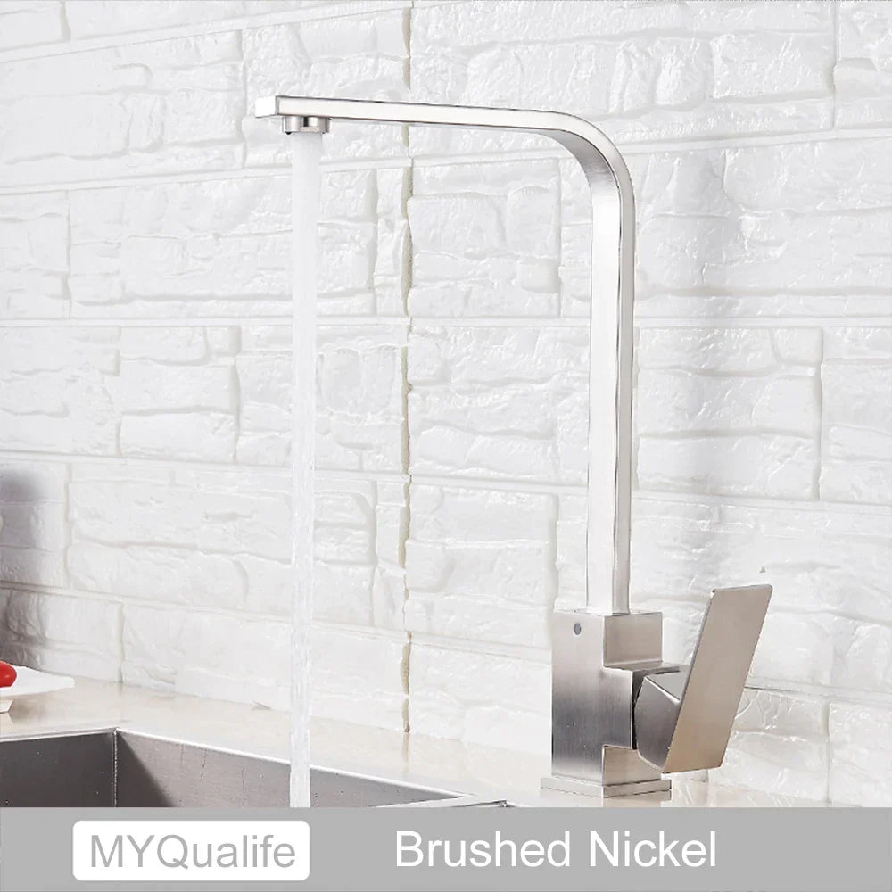 Gold Rotation Kitchen Faucet