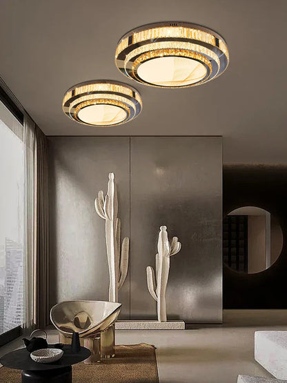 DecorBites™ Gold Crystal Ceiling Lights for Modern Home Decor