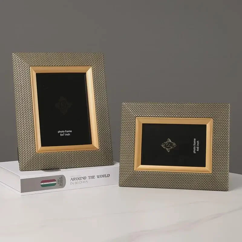 Leather Metal Picture Frame