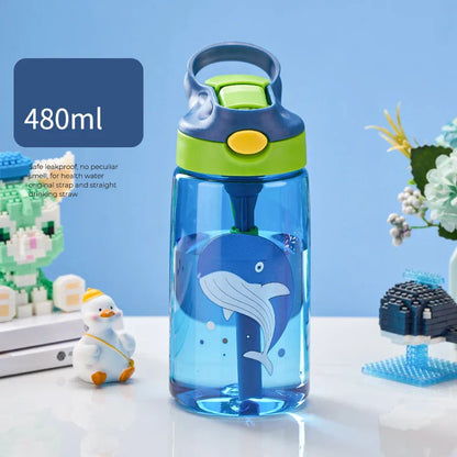 DecorBites™ Kids Anti-fall Straw Cup - Portable Water Bottle for School & Summer