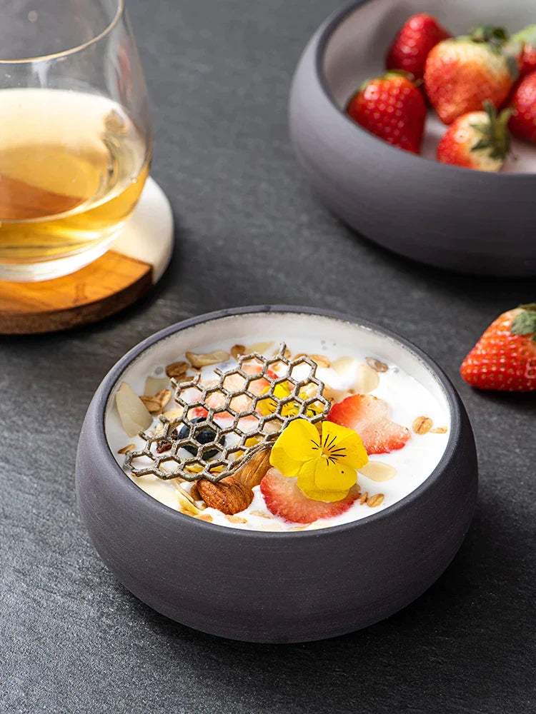 Round Ceramic Snack Bowl