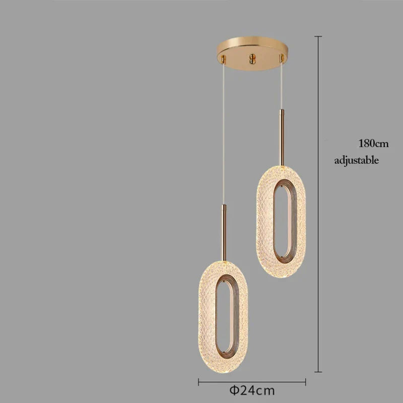 Gold Alloy Pendant Light