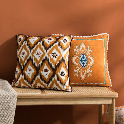 DecorBites™ Abstract Geometric Printed Cushion Cover 45x45cm for Home Decor