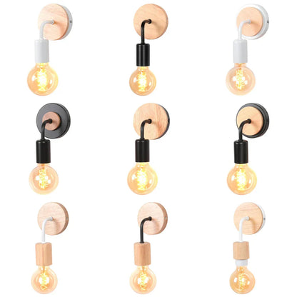 DecorBites™ Industrial LED Wall Light Retro Loft Lamps E27 Iron Lampshade Sconce