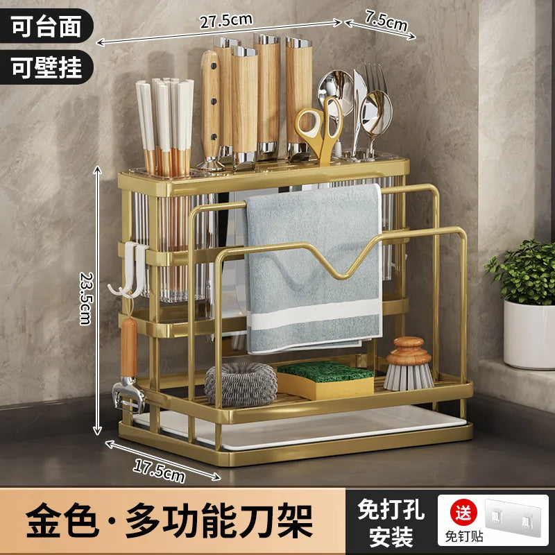 Metal Sink Knife Holder