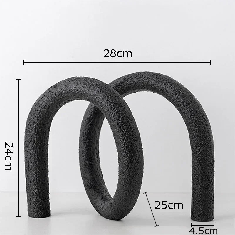 DecorBites™ Abstract Twisted Knot Sculpture for Room Aesthetics Decor