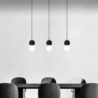DecorBites™ Black Travertine LED Hanging Pendant Light - Nordic Modern Home Decor