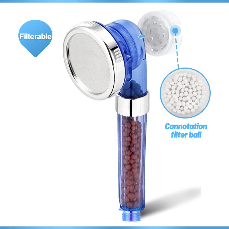 Chrome Spa Anion Shower Head