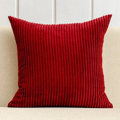 DecorBites™ Corduroy Striped Cushion Cover 30-60cm Soft Comfortable Throw Pillow Case Home Decor