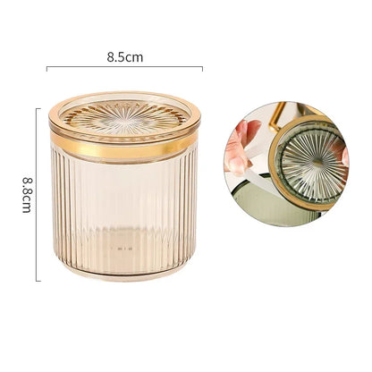 DecorBites™ Acrylic Seasoning Jar Set with Tray - Kitchen Storage Organizer