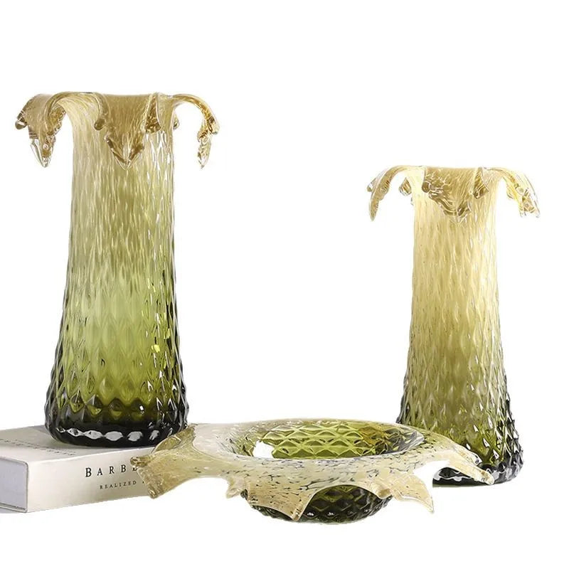 Gradient Glass Vase Set