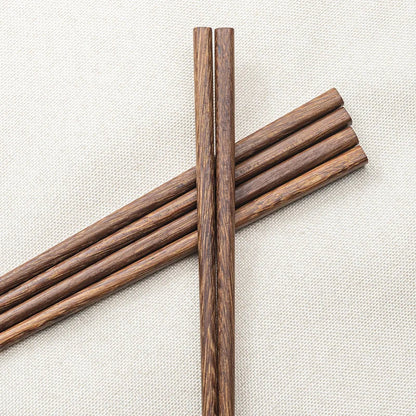 DecorBites™ Healthy Wood Chopsticks Set for Sushi, Reusable Household Tableware