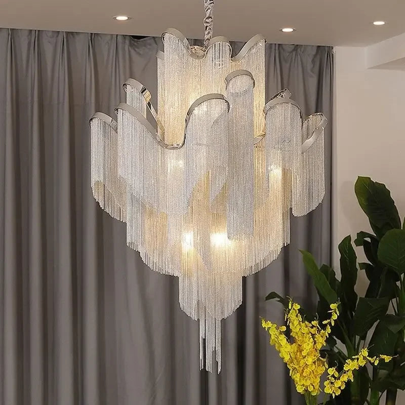 Flower Tassel Ceiling Light