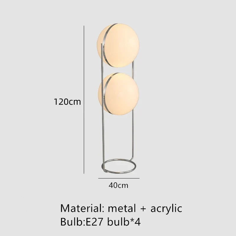Chrome Acrylic Floor Lamp