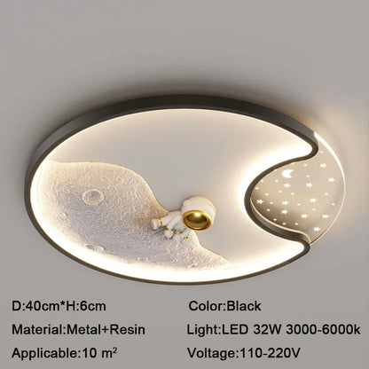 DecorBites™ Kids Astronaut LED Moon Light for Fantastic Eye Care in Bedroom or Living Room
