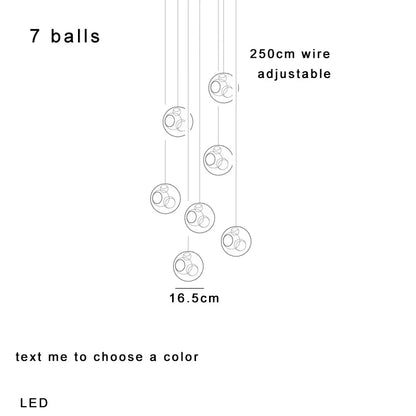 Glass Sputnik Pendant Light