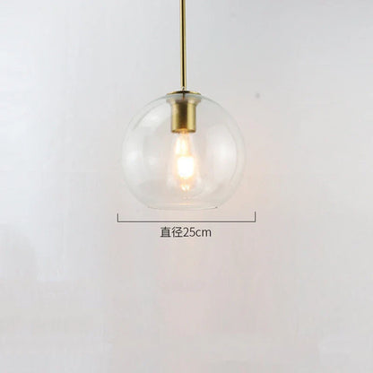 DecorBites™ Glass Ball LED Pendant Lights for Chic Home Decor and Lighting