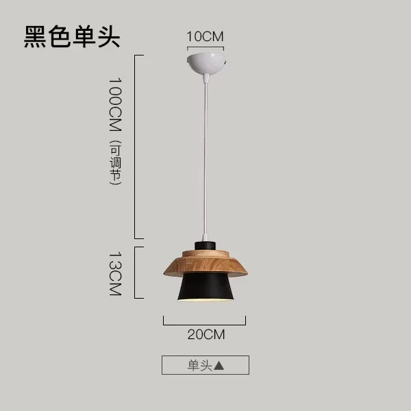 Nordic Macaron Wood Pendant Light
