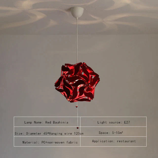 Gold Bauhinia LED Chandelier