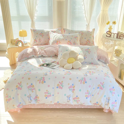DecorBites™ Cotton Printed Bedding Set for Sweet Cozy Sleep