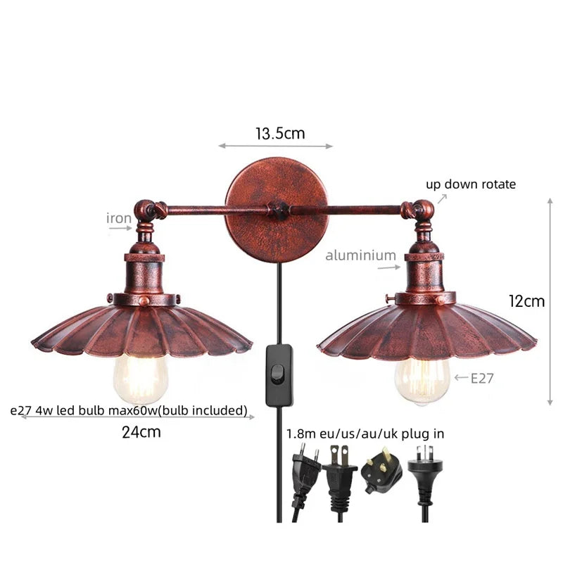 Dual Head LED Wall Lamp