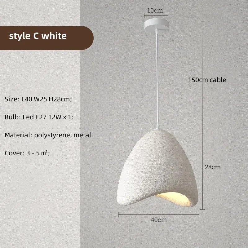 Chrome Nordic Pendant Light Gray Shade Dining