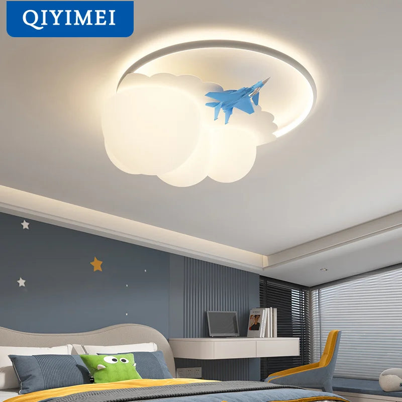 Gold Airplane Chandelier