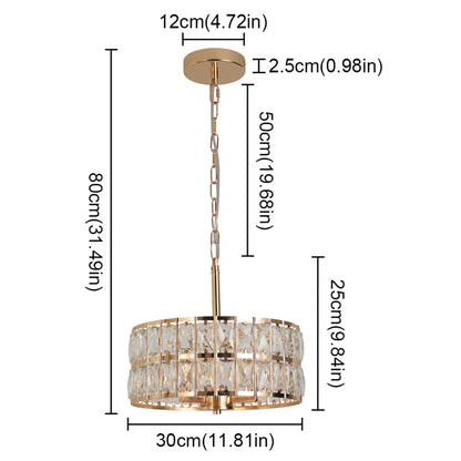 DecorBites™ Crystal LED Pendant Chandelier: Luxury Nordic Design for Kitchen, Dining Room & Bedroom