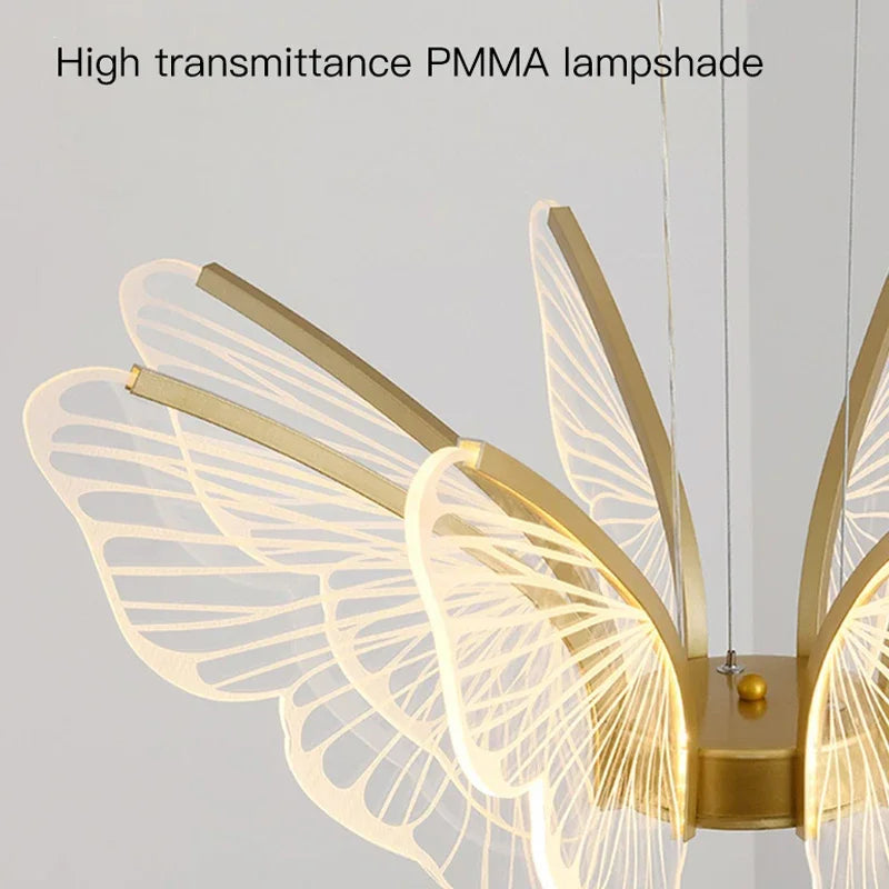 Modern Butterfly Chandelier Set