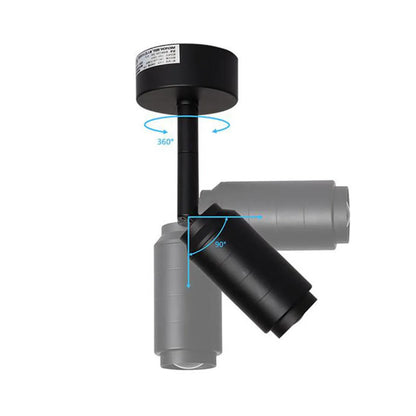 DecorBites™ Adjustable Beam LED Ceiling Lamp with Multi-Angle Track Lighting
