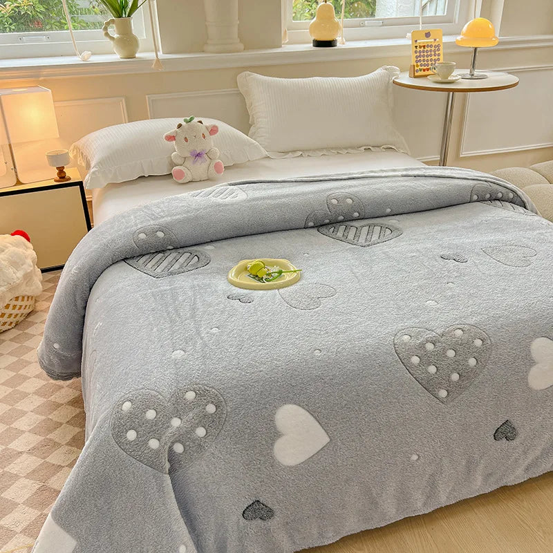 DecorBites™ Dinosaur Patterns Snowflake Velvet Blanket in Various Sizes for Home/Office
