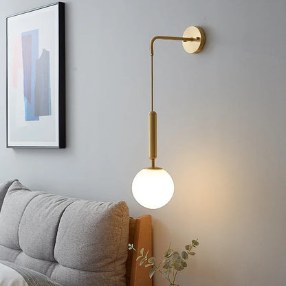 DecorBites™ Elegant Glass Wall Lamp for Living Room Bedroom LED Lighting