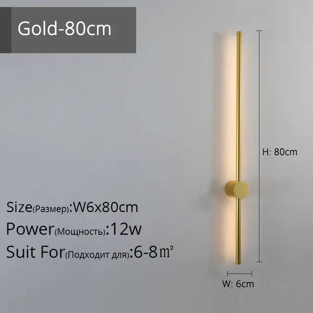 DecorBites™ Creative Staircase Wall Lights: LED Strip Wall Lamp for Living Room