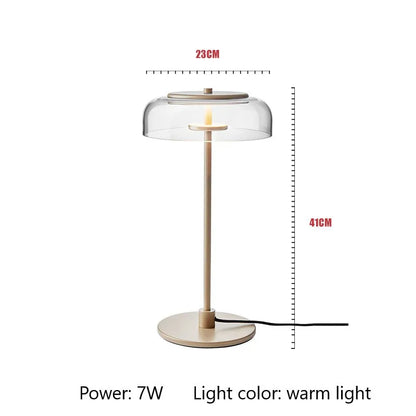DecorBites™ Circular Glass Lampshade Floor Lamp for Living Room Office LED Lights