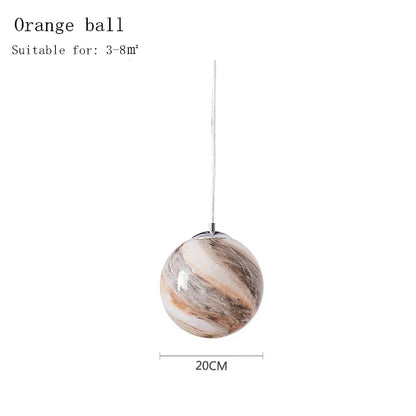 DecorBites™ LED Acrylic Planet Pendant Light: Children Room Star Chandeliers for Living Room Bedroom