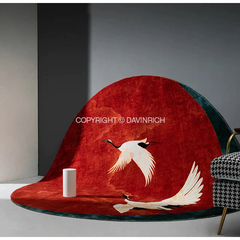 Plush Cranes Carpet