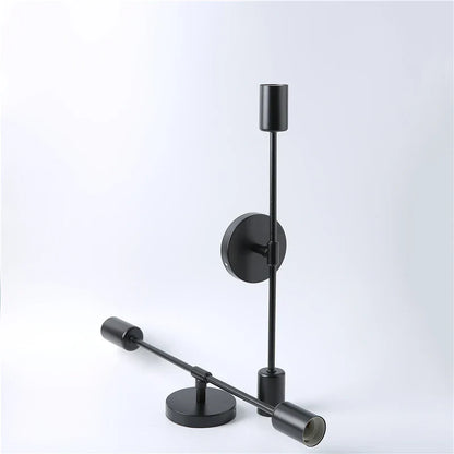 DecorBites™ LED Wall Lamp: Modern Two Arm E27 Bedroom Lighting for Bedside, Bathroom Mirror, Vanity.