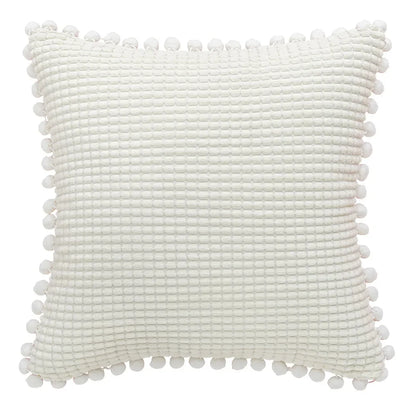 DecorBites™ Houndstooth Cushion Cover 30x50cm Black and White Bow Waist Pillow Case