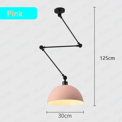 DecorBites™ Adjustable Long Arm Pendant Light for Living Room Bedroom Dining Room