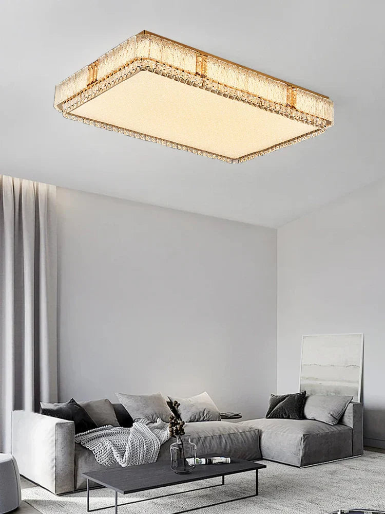 DecorBites™ Glass Crystal LED Ceiling Lamp Modern Minimalist Home Décor Light Fixtures