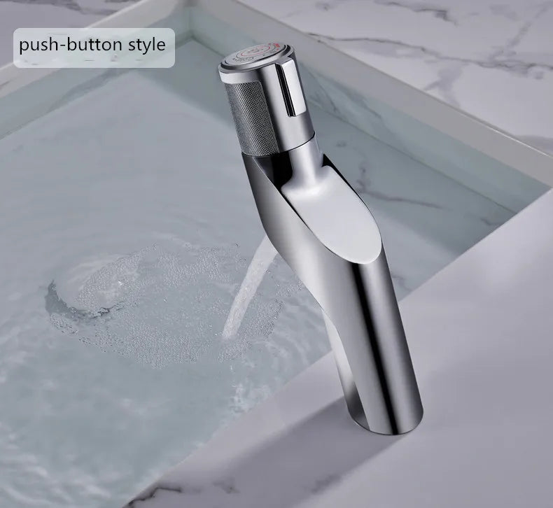 Brass Push-Button Basin Faucet