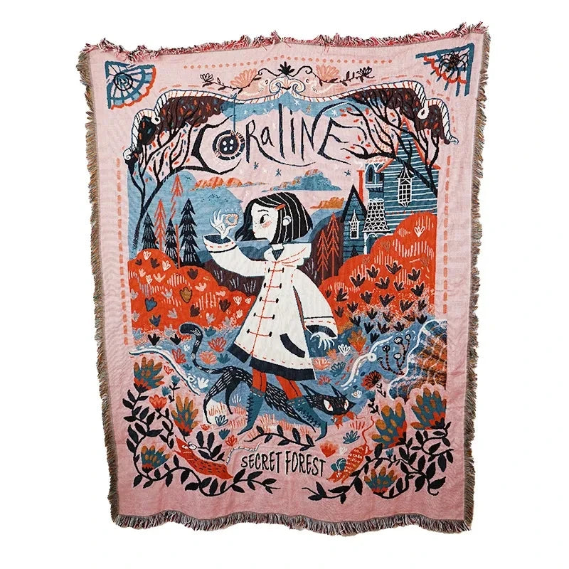 Gothic Cotton Throw Blanket
