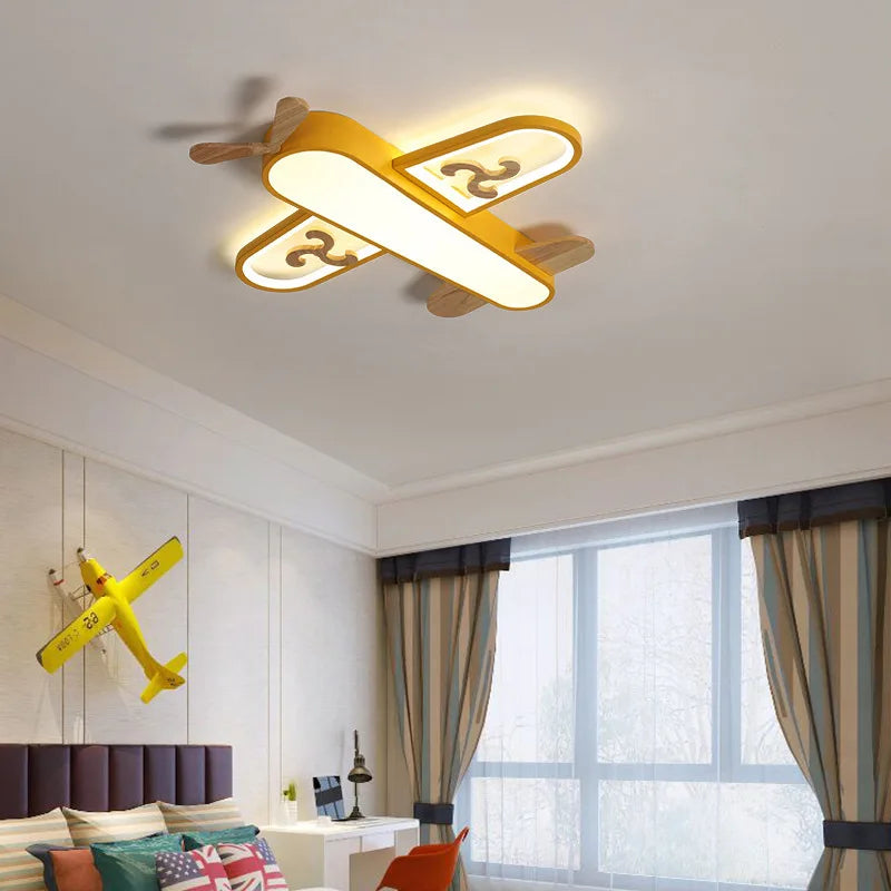 Metal Airplane Pendant Light