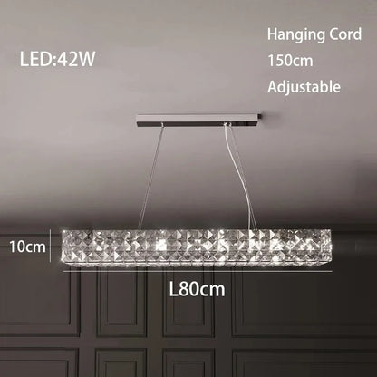 DecorBites™ Crystal LED Chandelier - Modern Luxe Living Room Lighting