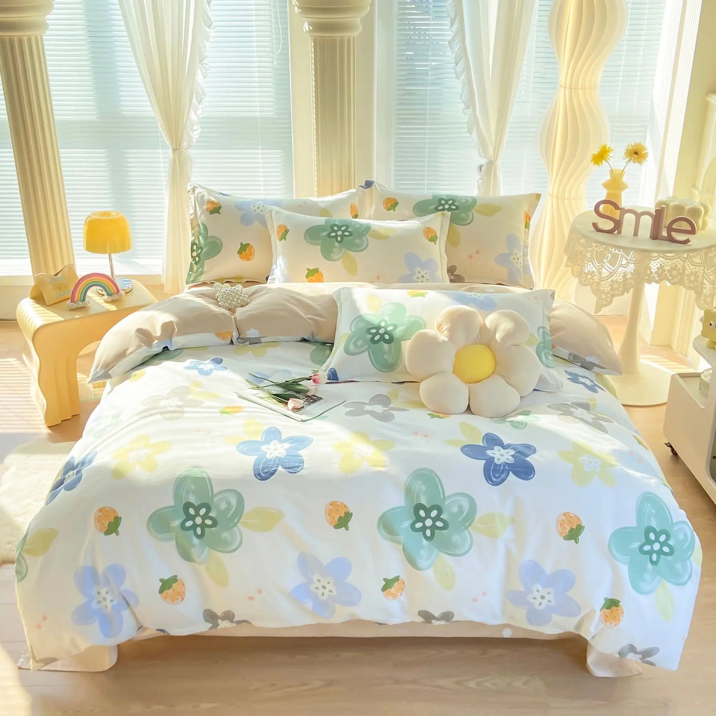 DecorBites™ Cotton Printed Bedding Set for Sweet Cozy Sleep